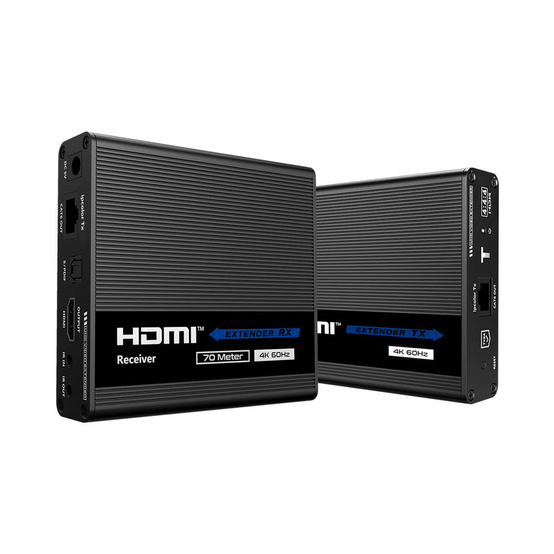 Lenkeng 70M 4K 60Hz Hdr Point To Point Extender Over Cat6 With Hdmi Loop Out And Ir Passback (Lkv676Cascade) - Tx Transceiver Only