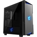 Gigabyte C300 Aorus Glass Mid Tower Black Tempered Glass Panel Atx