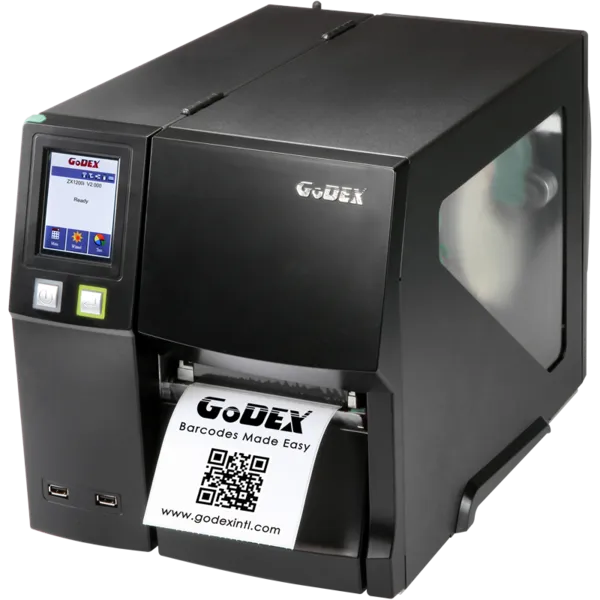 Godex Zx1200I Thermal Transfer Industrial Printer Us&Eu 203 Dpi 10 Ips Usb Serial Ethernet