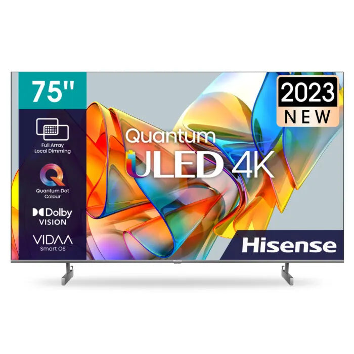 Hisense 75 Inch Class U6K Series Quantum Uled 4K Uhd Smart Tv - Resolution 3840 X 2160 Native Contrast Ratio 1300:1 Smooth Motion Rate (Smr) 120 Viewing Angle (Horiz  Vert) [Degrees] 178 178 Built-In Wi-Fi 802.11B G N Ethernet Lan Port (Rj45 Connector)...