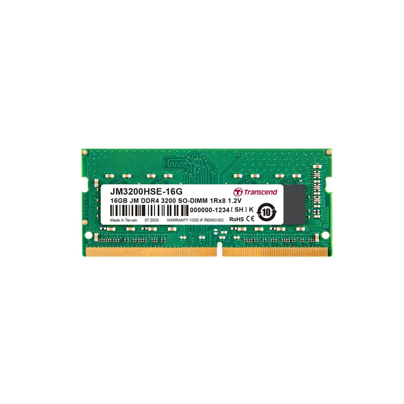 Transcend Jet Memory 16gb Ddr4-3200 Notebook So-dimm 1rx8 Cl22