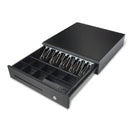 Maken Heavy Duty Cash Drawer Black 24V Epson Rj11 Printer Kick W Micro-Switch Removable Adjustable Cash Tray Equal 5-Bill 8