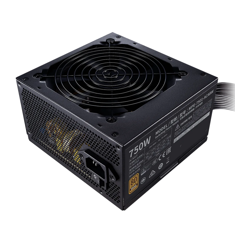 Cooler Master 750w Atx Psu; 80+ Bronze Rated ; 5 Year Warranty; Non Modular.