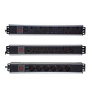 Rct Pdu 6-Way 16Amp 1.5U Alluminum Power Rail Sa 3-Pin 220-250V 50-60Hz Maxout 4000W Cert: Ce Rohs Ul Vde Tuv