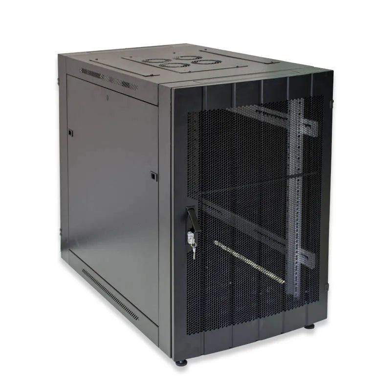 Rct Wall Mount Cabinet 9U 600Wx450D With Perforated Door - 50Kg Load
