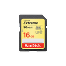 Sandisk Extreme 16Gb Sdhc Memory Card Up To 90Mbs. Uhs I. Class 10. U3. V30