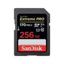Sandisk Extreme Pro 256gb Sdxc Memory Card Up To 170mbs. Uhs I. Class 10. U3. V30