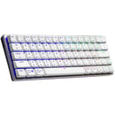 Cooler Master Sk622 Rgb Bluetooth/wireless Keyboard; White; Brushed Aluminum; 60% Portable Layout;  Mx Low Profile Me
