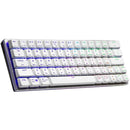 Cooler Master Sk622 Rgb Bluetooth/wireless Keyboard; White; Brushed Aluminum; 60% Portable Layout;  Mx Low Profile Me