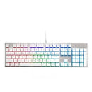 Cooler Master Sk650 Rgb Keyboard Brushed Aluminum Standard Layout Red Cherry Mx Low Profile Mechanical Switches. Whiteedition
