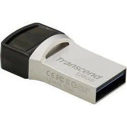 Transcend 128Gb Jetflash 890 Usb-C & Usb 3.1 Otg Flash Drive - Silver
