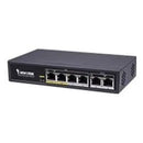Vivotek Unmanaged 4X 10 100 Poe + 2X 10 100 Poe Extender Up To 200M 65W