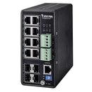 Vivotek L2+ Managed Poe Industrial Switch 8X Poe+ 4X Sfp 240W 48Vdc Psu Required