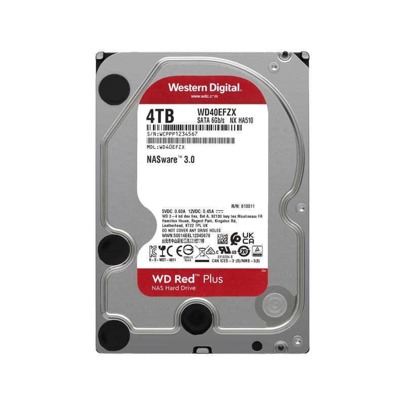 Wd Red Plus 4tb 5400rpm Sata 6gbs 64mb Cache 3.5 Internal Hard Drive