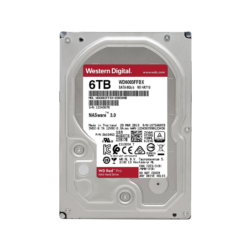 Western Digital Red Pro 6Tb 7200Rpm Sata 6Gbs 265Mb Cache 3.5 Internal Hard Drive
