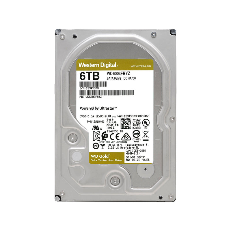 Wd Gold 6tb 7200rpm Sata 6gbs 256mb Cache 3.5 Inch Internal Hard Drive