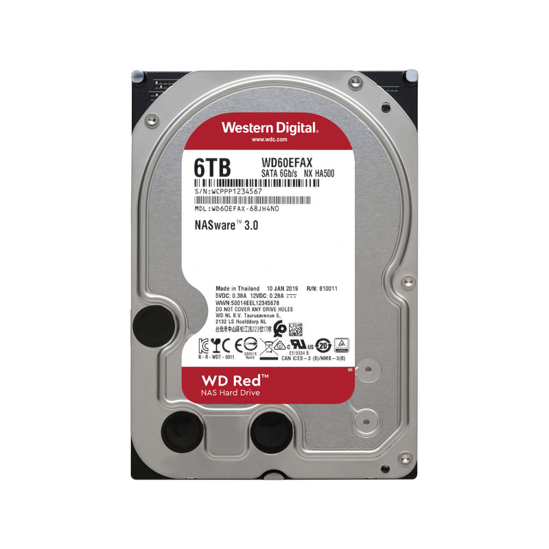 Western Digital Red 6.0Tb 3.5" Sata Intellipower 256Mb Nas Hard Disk Drive  256Mb Cache, , 2 Year Warranty